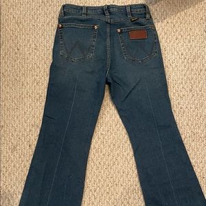 Trouser wrangler jeans wore once